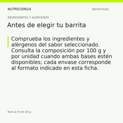Nuts & Fruits 40 g - Antes de elegir tu barrita | Nutricion24