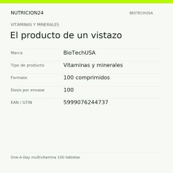One-A-Day multivitamina 100 tabletas - El producto de un vistazo | Nutricion24