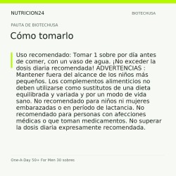 One-A-Day 50+ For Men 30 sobres - Cómo tomarlo | Nutricion24