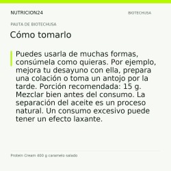 Protein Cream 400 g caramelo salado - Cómo tomarlo | Nutricion24