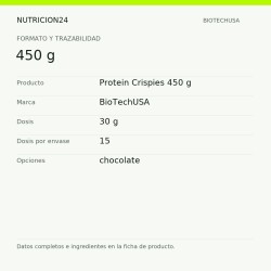 Protein Crispies 450 g - 450 g | Nutricion24