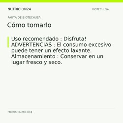 Protein Muesli 30 g - Cómo tomarlo | Nutricion24