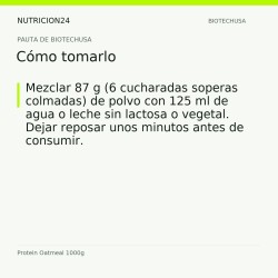 Protein Oatmeal 1000g - Cómo tomarlo | Nutricion24