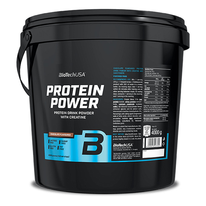 Protein Power 4000 g - chocolate - imagen oficial BioTechUSA