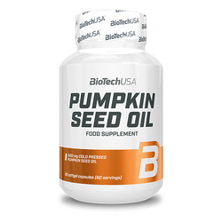 Pumpkin Seed Oil 60 cápsulas de gelatina blanda - imagen oficial BioTechUSA