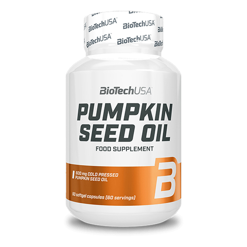 Pumpkin Seed Oil 60 cápsulas de gelatina blanda - imagen oficial BioTechUSA