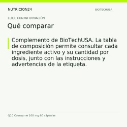 Q10 Coenzyme 100 mg 60 cápsulas - Qué comparar | Nutricion24