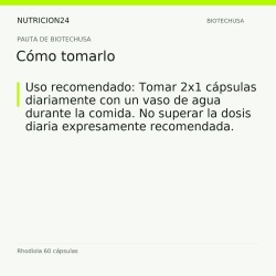 Rhodiola 60 cápsulas - Cómo tomarlo | Nutricion24