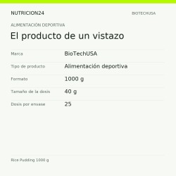 Rice Pudding 1000 g - El producto de un vistazo | Nutricion24