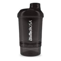 BioTechUSA Wave+ Nano 300 ml (+150 ml) - negro ahumado - imagen oficial BioTechUSA