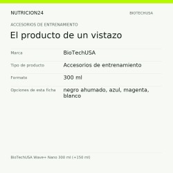 BioTechUSA Wave+ Nano 300 ml (+150 ml) - El producto de un vistazo | Nutricion24