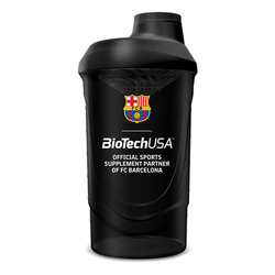 FC Barcelona Shaker 600 ml - negro - imagen oficial BioTechUSA
