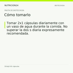Shilajit 60 cápsulas - Cómo tomarlo | Nutricion24