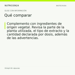 Shilajit 60 cápsulas - Qué comparar | Nutricion24