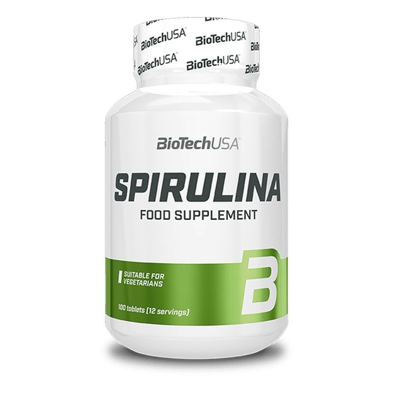 Spirulina 100 tabletas - imagen oficial BioTechUSA