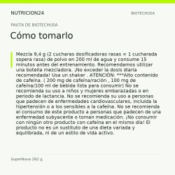 SuperNova 282 g - Cómo tomarlo | Nutricion24