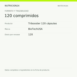 Tribooster 120 cápsulas - 120 comprimidos | Nutricion24