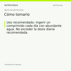 Tribooster 60 cápsulas - Cómo tomarlo | Nutricion24