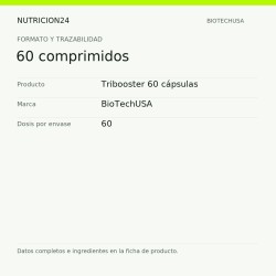 Tribooster 60 cápsulas - 60 comprimidos | Nutricion24
