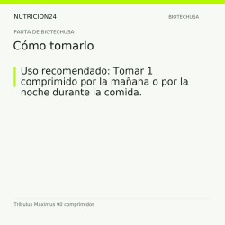 Tribulus Maximus 90 comprimidos - Cómo tomarlo | Nutricion24