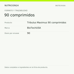 Tribulus Maximus 90 comprimidos - 90 comprimidos | Nutricion24