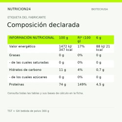 TST + GH bebida de polvo 300 g - Composición declarada | Nutricion24