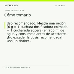 TST + GH bebida de polvo 300 g - Cómo tomarlo | Nutricion24