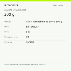 TST + GH bebida de polvo 300 g - 300 g | Nutricion24