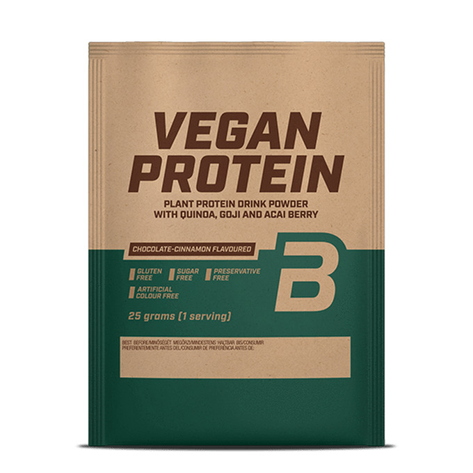 Vegan Protein bebida de proteína en polvo 25 g - chocolate-canela - imagen oficial BioTechUSA