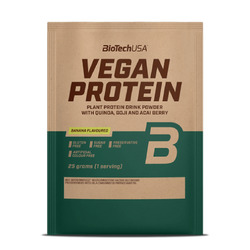 Vegan Protein bebida de proteína en polvo 25 g - plátano - imagen oficial BioTechUSA