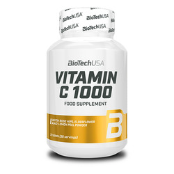 Vitamin C 1000 30 tabletas - imagen oficial BioTechUSA