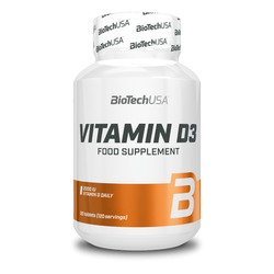 Vitamin D3 120 tabletas - imagen oficial BioTechUSA