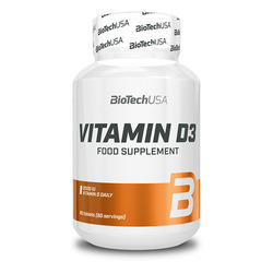 Vitamin D3 60 tabletas - imagen oficial BioTechUSA