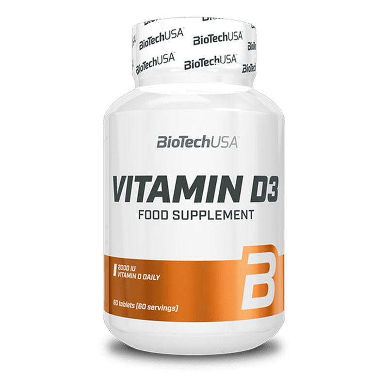 Vitamin D3 60 tabletas - imagen oficial BioTechUSA