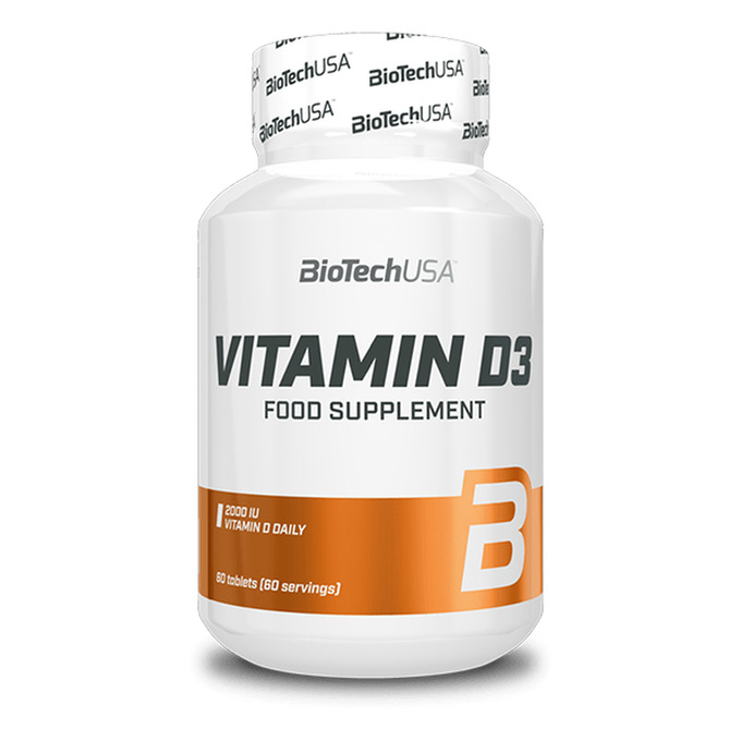 Vitamin D3 60 tabletas - imagen oficial BioTechUSA