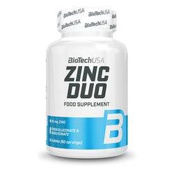 Zinc Duo 60 tabletas - imagen oficial BioTechUSA