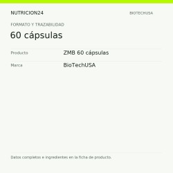 ZMB 60 cápsulas - 60 cápsulas | Nutricion24