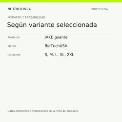 JAKE guante - Según variante seleccionada | Nutricion24
