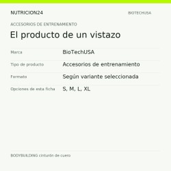 BODYBUILDING cinturón de cuero negro - El producto de un vistazo | Nutricion24