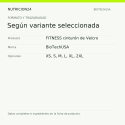 FITNESS cinturón de Velcro - Según variante seleccionada | Nutricion24