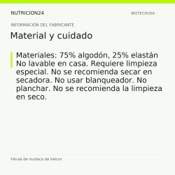Férula de muñeca de Velcro - Material y cuidado | Nutricion24