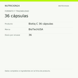 Biotiq C 36 cápsulas - 36 cápsulas | Nutricion24