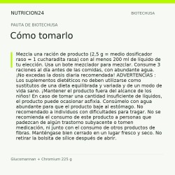 Glucomannan + Chromium 225 g - Cómo tomarlo | Nutricion24