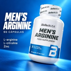 Men’s Arginine 90 cápsulas - BioTechUSA - composición de producto