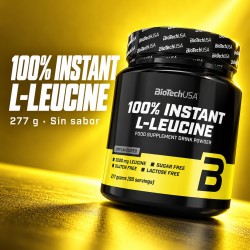 100% Instant L-Leucine 277 g - BioTechUSA - composición de producto