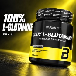 100% L-Glutamine 500 g - BioTechUSA - composición de producto