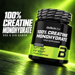 100% Creatine Monohydrate 300 g sin sabor - BioTechUSA - composición de producto