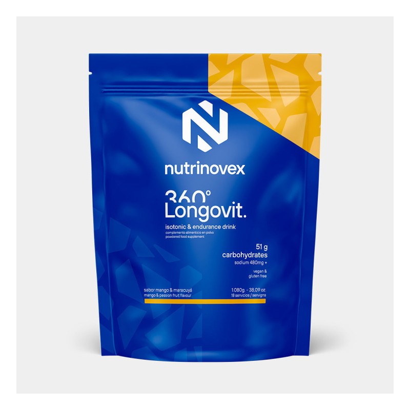 Longovit 360 Drink 1080g Mango Maracuya — imagen oficial Nutrinovex