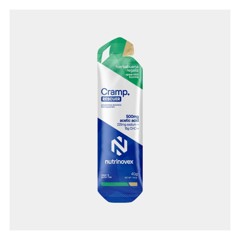 Cramp Rescuer+ 40g (1 unidad) Hierbabuena regaliz  — imagen oficial Nutrinovex