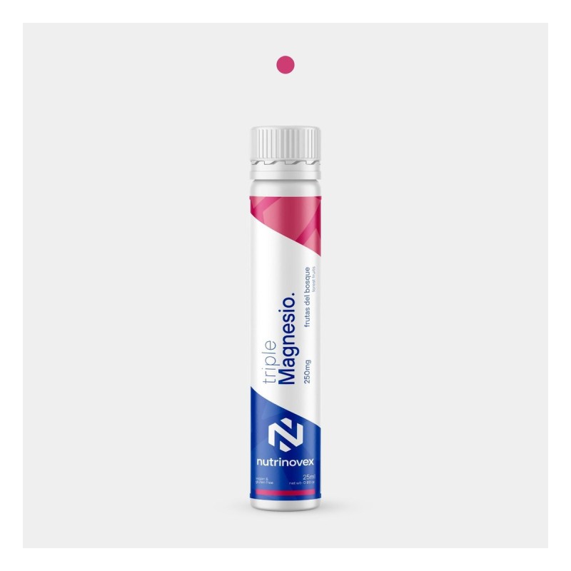 Triple Magnesio 250mg 25g (1 unidad) Frutos del bosque — imagen oficial Nutrinovex